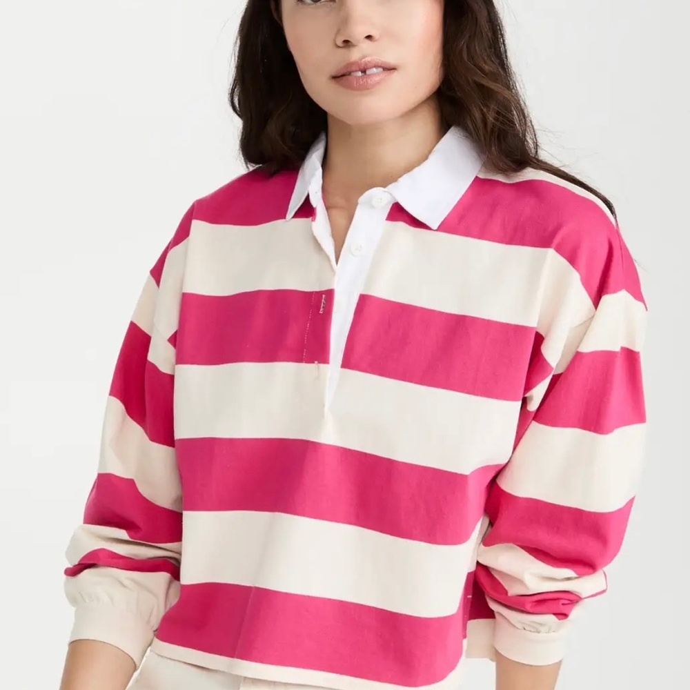 - NWT-Rebecca Minkoff
Gwen Rugby Shirt - Picture 3 of 10